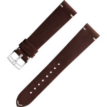 兩件式表帶 - 啡色皮表帶連針扣 - 032CUZ006677