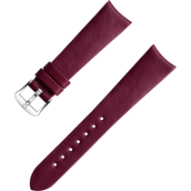 Two-piece strap - Burgundy vegan strap with pin buckle - 032Z017136