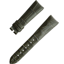 兩件式表帶 - 墨綠色鱷魚皮表帶連針扣 - 032CUZ011086