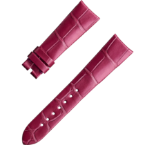 兩件式表帶 - 粉紅色鱷魚皮表帶連針扣 - 032CUZ011104