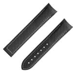兩件式表帶 - 海馬Planet Ocean 600米腕表黑色橡膠表帶連摺疊扣 - 032CVZ009738