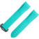 兩件式表帶 - 海馬Planet Ocean 600米腕表碧藍色橡膠表帶連摺疊扣 - 032Z018938