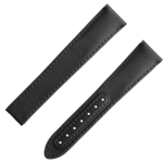 兩件式表帶 - 超霸月球表黑色纖維布料摺疊扣表帶 - 032CWZ014117