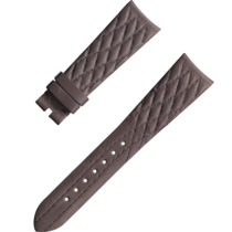 兩件式表帶 - 褐灰色皮表帶連針扣 - 032CUZ011294