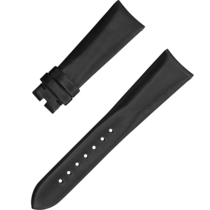 Two-piece strap - Technological-satin black strap with pin buckle - 032CWZ010000