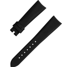 Watch Straps Technological-satin black strap with pin buckle