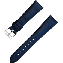 Two-piece strap - Technological-satin blue strap with pin buckle - 032CWZ009997