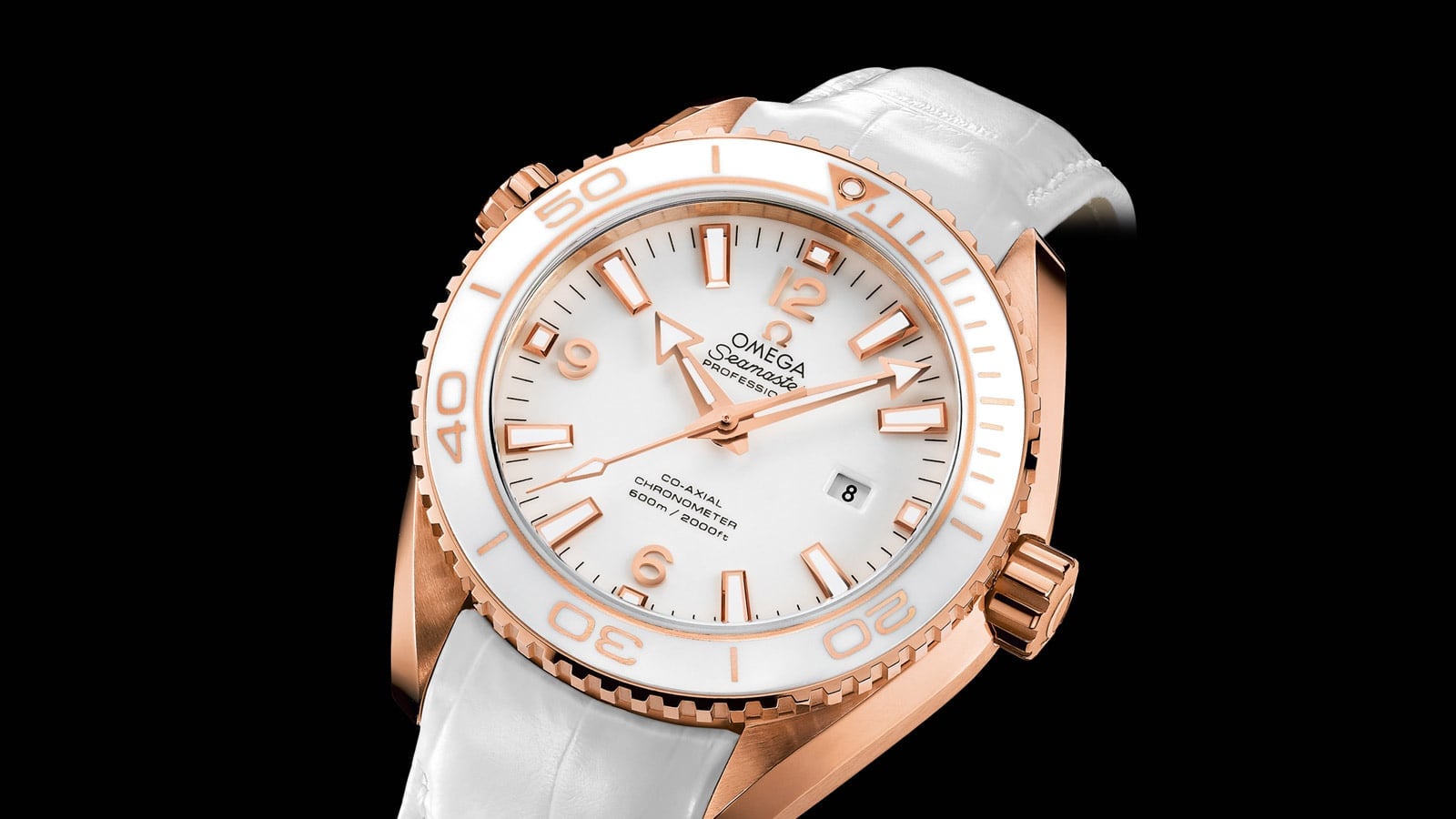 Omega De Ville Co-Axial Chronograph 18K Gold Automatic Men's Watch 4141.30.00 B&P