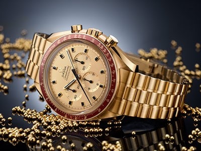 A Speedmaster in gold for Apollo 11