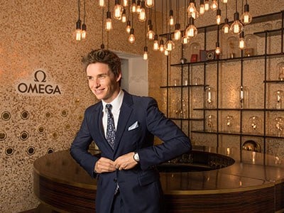 Eddie Redmayne opens Omega House Rio